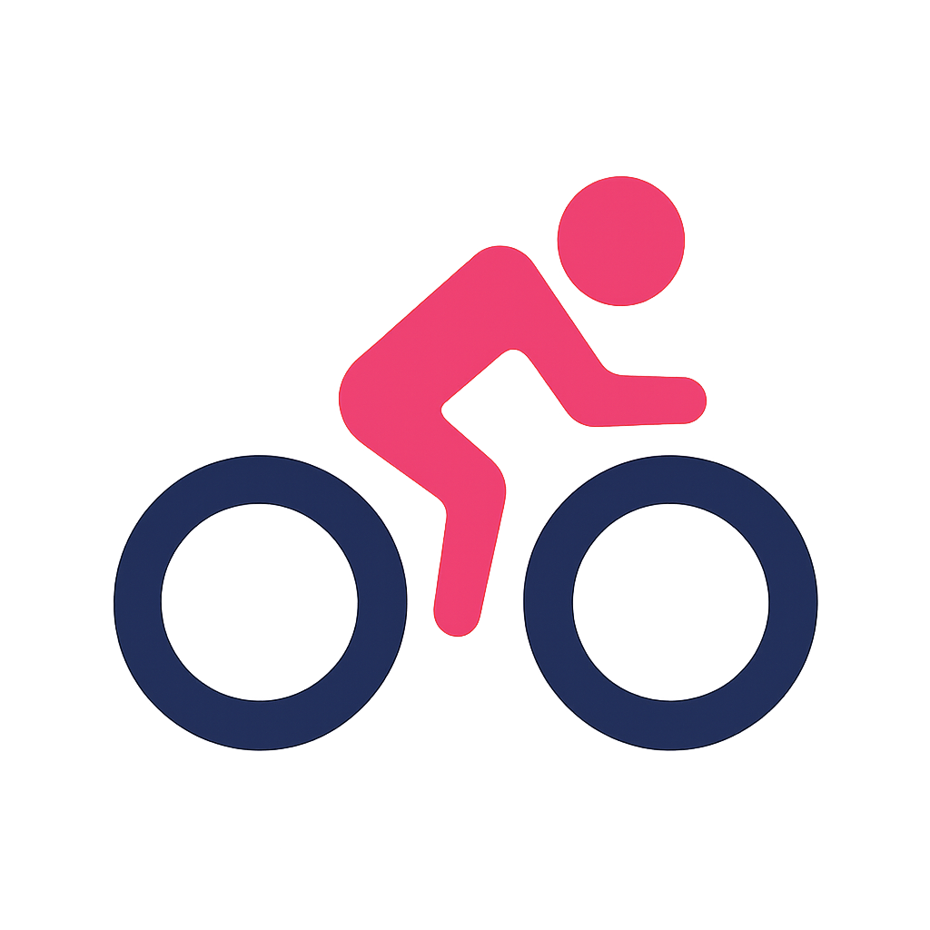 Triathlon bike icon